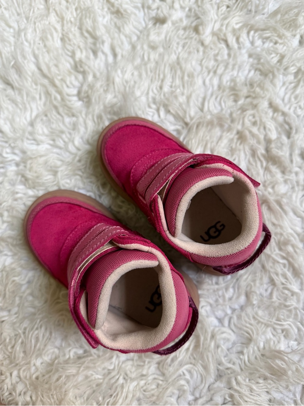 Kids Pink Ugg High-Top Boots - Picture 5 of 8